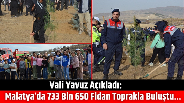 Vali Yavuz Açıkladı: Malatya'da 733 Bin 650 Fidan Toprakla Buluştu…