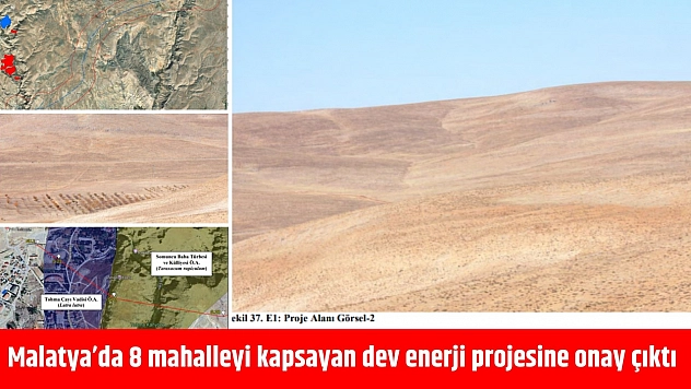 Malatya'da 8 mahalleyi kapsayan dev enerji projesine onay çıktı