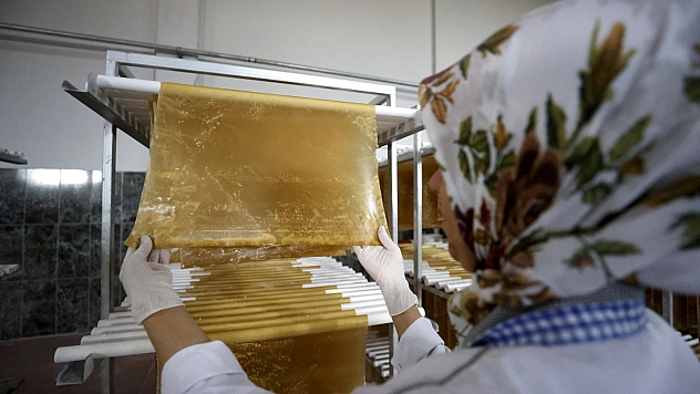 Malatya'da 90 metrelik makine geliştirdiler! Pestil üretimi baştan aşağı değiştirdiler
