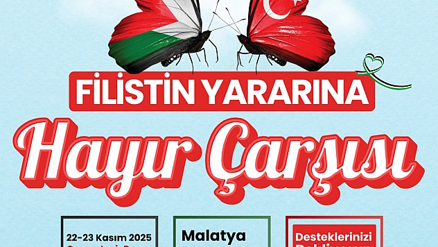 Malatya'da 'Hayır Çarşısı' Kuruluyor! Gelirler Filistin'e bağışlanacak