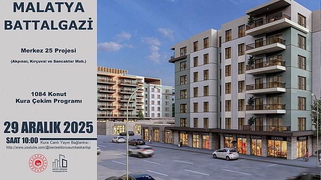 Malatya'da Büyük Kura Heyecanı: Bin 84 Konutun Hak Sahibi Belli Olacak! Canlı izlemek İçin Tıklayın…