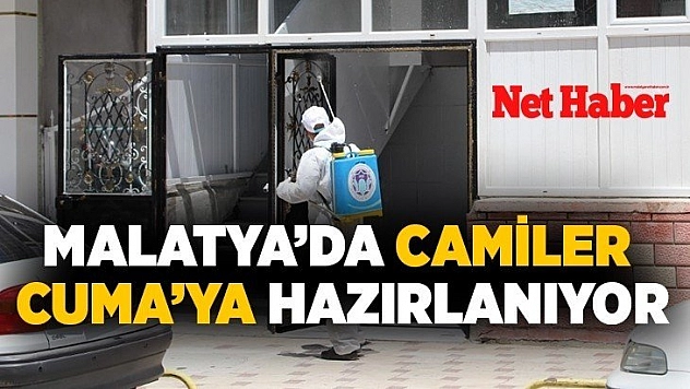 Malatya'da camiler Cuma'ya hazırlanıyor