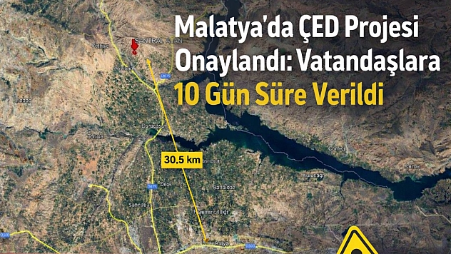 Malatya'da ÇED Projesi Onaylandı: Vatandaşlara 10 Gün Süre Verildi