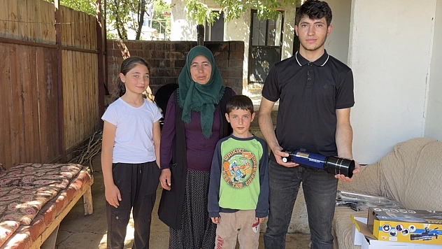 Malatya'da CİMER'e yazdı, teleskop hayaline kavuştu