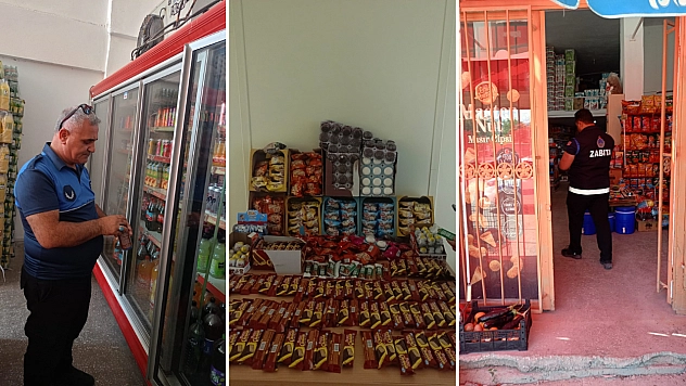 Malatya'da marketlere baskın: Reyonlarda görünce hemen el koydular