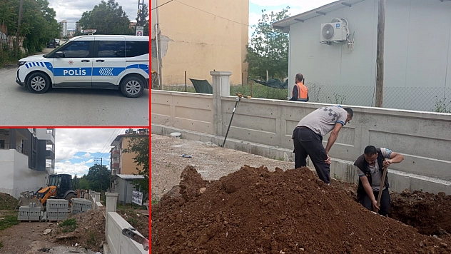 Malatya'da doğalgaz borusunu patlattılar!!
