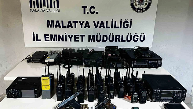 Malatya'da emniyet frekanslarını dinleyen 6 şüpheliye operasyon