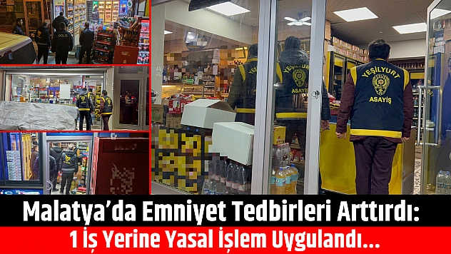 Malatya'da Tedbirler Arttırıldı: 1 İş Yerine Yasal İşlem Uygulandı...
