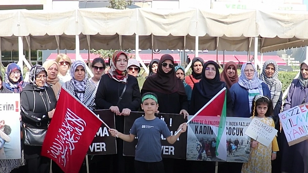 Malatya'da Gazze için destek nöbeti başladı
