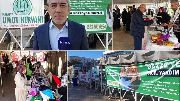 Malatya'da Gazze yararına kermes düzenlendi