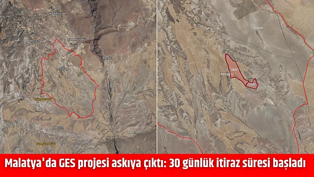 Malatya'da GES projesi askıya çıktı: 30 günlük itiraz süresi başladı