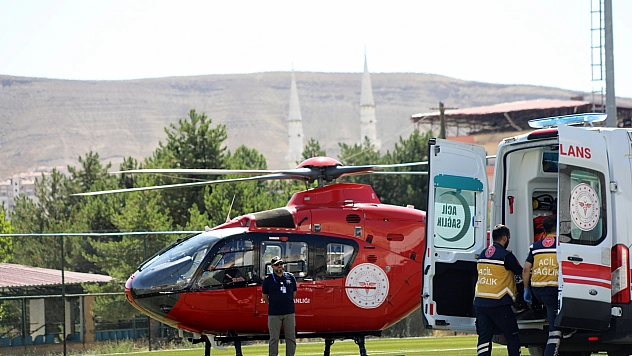 Malatya'da Hayata Helikopterle Tutundu!