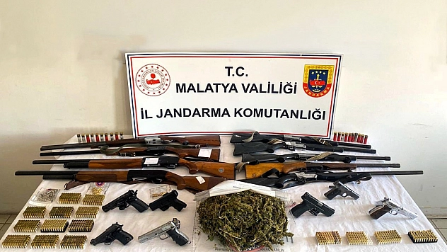 Malatya'da Huzur Operasyonu: Cephanelik Gibi Zula!