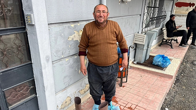 Malatya'da inşaat işçisinden duygulandıran hareket!