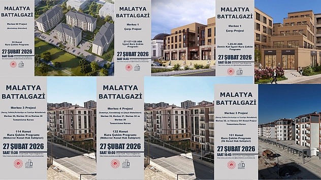 Malatya'da iş yeri ve konut kuraları yarın çekilecek! İşte konut ve iş yeri kura çekim saatleri..