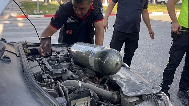 Malatya'da itfaiyenin 'telefonlu' kedi kurtarma operasyonu