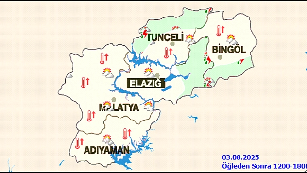 Meteoroloji uyardı!Hafta sonu plan yapanlar dikkat| Malatya'da sıcaklık 40 dereceyi aşıyor....
