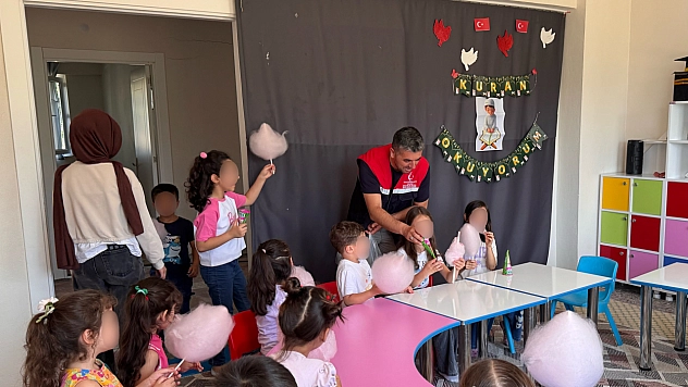 Malatya'da Kur'an Kursu öğrencilerine tatlı sürpriz