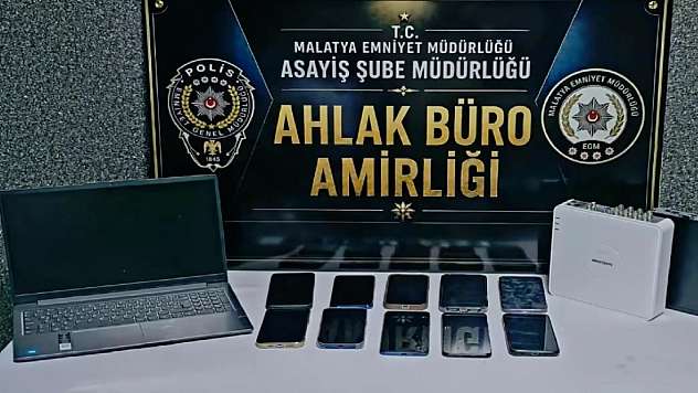 Malatya'da masaj salonuna fuhuş baskını!