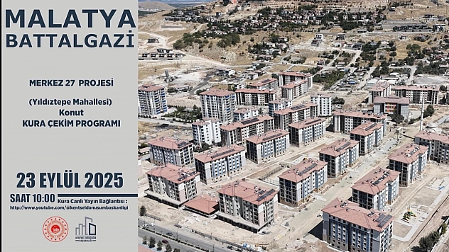 Malatya'da Merkez 27 Projesi kura sonuçları.... Hak sahipleri tam liste…