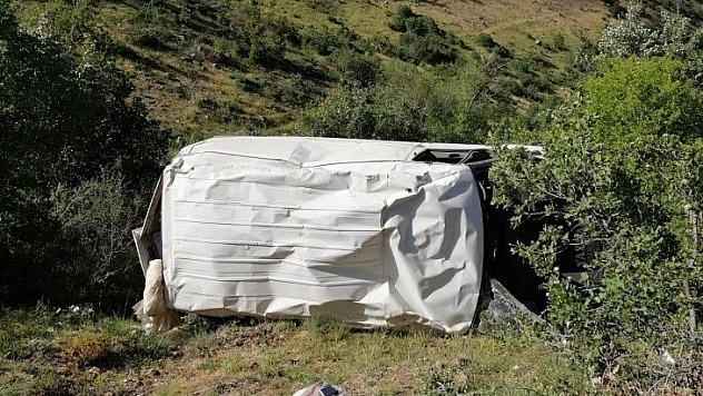 Şarampole yuvarlandı
