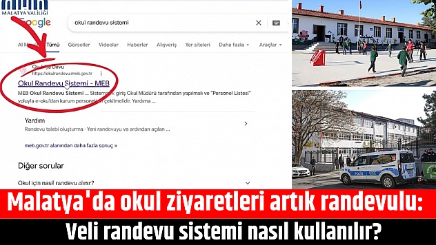 Malatya'da okul ziyaretleri artık randevulu: Veli randevu sistemi nasıl kullanılır?