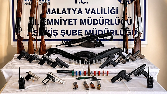 Malatya'da silah operasyonu! 56 kişi yakalandı