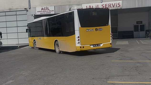 Malatya'da otobüs şoförü zamanla yarıştı!