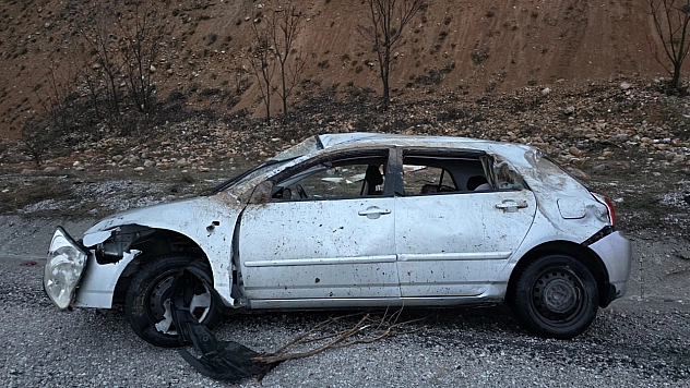 Malatya'da otomobil takla attı: 1 Yaralı