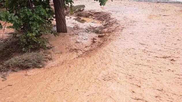 Sağanak yağış sele neden oldu