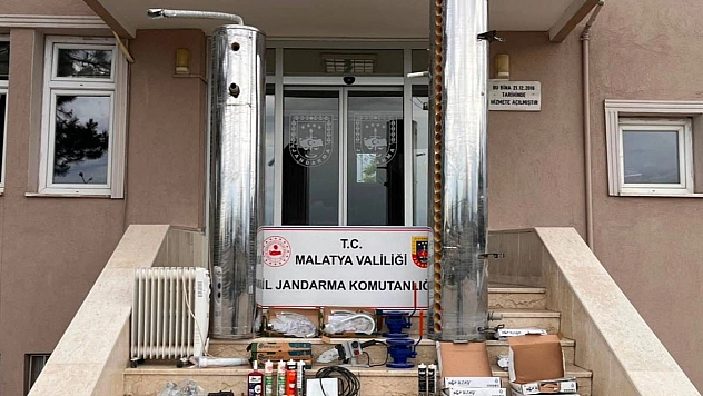 Malatya'da şantiye hırsızları kıskıvrak yakalandı