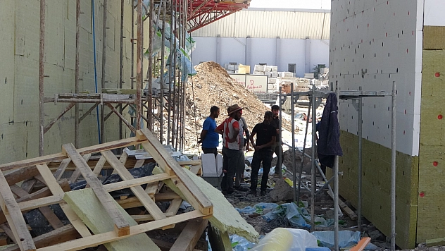 Malatya'da şantiye kazası: İskele çöktü, 1 yaralı