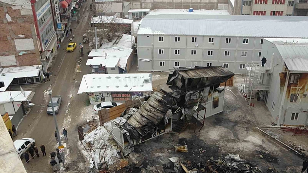 Malatya'da yangının hasarı sabah ortaya çıktı