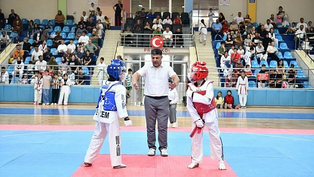 Malatya'da tekvandonun minik yıldızları kıyasıya yarıştı