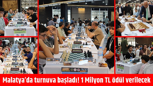 Malatya'da 1 milyon TL ödüllü turnuva başladı!