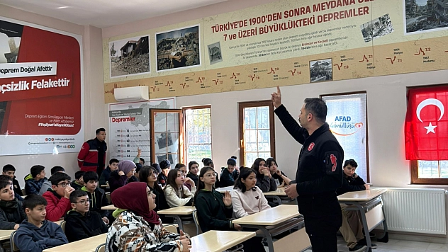 Malatya'da uygulamalı afet eğitimi