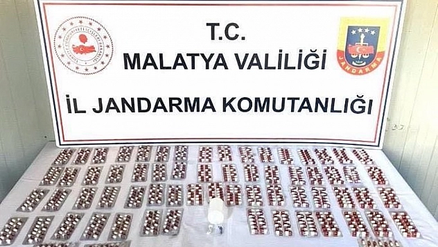 Malatya'da uyuşturucu operasyonu: Binlerce hap ele geçirildi