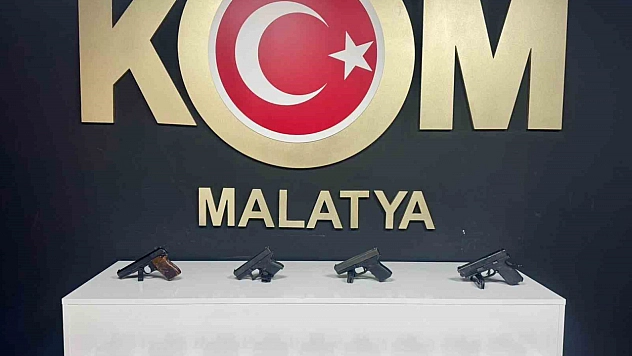 Malatya'da uyuşturucu ve silah operasyonu
