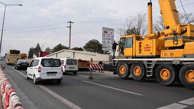Dev beton trafiği kitledi