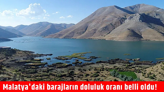 Malatya'daki barajların doluluk oranı belli oldu!