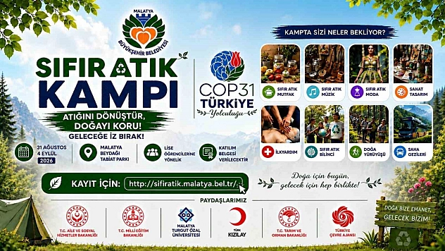Malatya'da 50 lise öğrencisi kampa katılacak