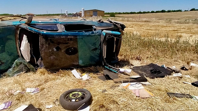 Malatya havaalanı yolunda feci kaza: 1 yaralı!