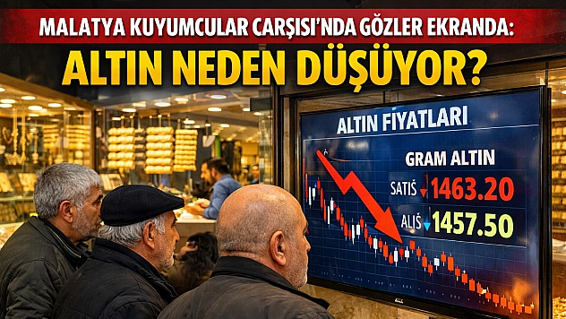 Malatya Kuyumcular Çarşısı'nda Gözler Ekranda: Altın Neden Düşüyor?
