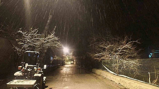 Malatya'nın yüksek kesimlerinde kar