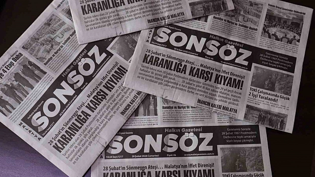 Malatya'da 28 Şubat protestosu