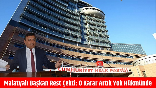 Malatyalı başkan rest çekti: O karar artık yok hükmünde