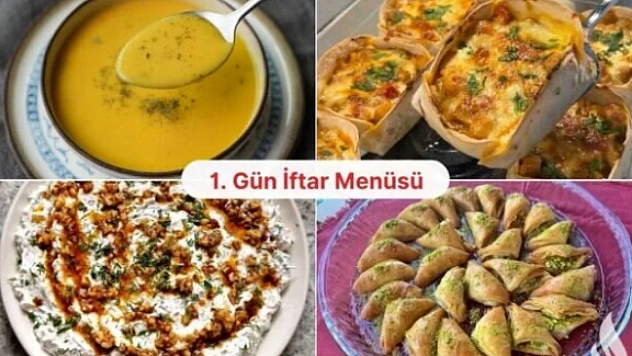 Malatyalı hanımlar için iftarın ilk menüsü hazır!