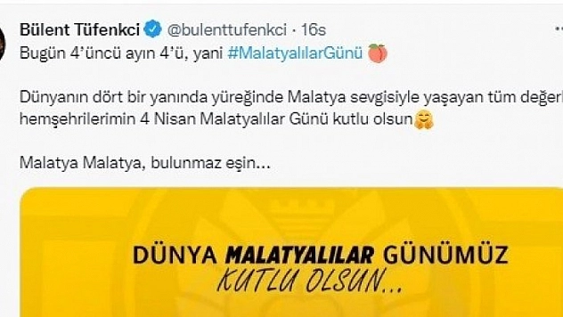 Malatyalılar Günü'ne sosyal medya ilgisi