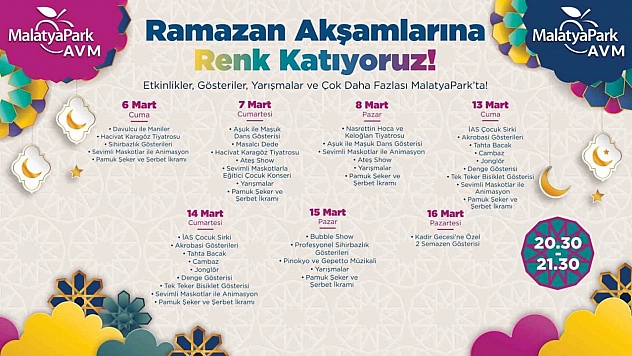 MalatyaPark AVM'de Ramazan coşkusu