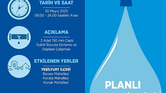 MASKİ Uyardı| Malatya'da bazı mahallelere 18 saat su verilmeyecek...